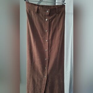 Denim& Co Brown Skirt